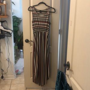 Striped maxi dress
